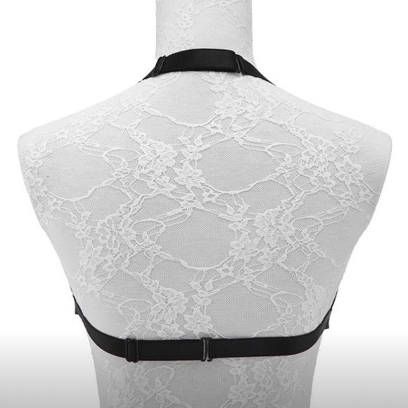 New! Black Cage Harness Bra - Picture 4 of 4